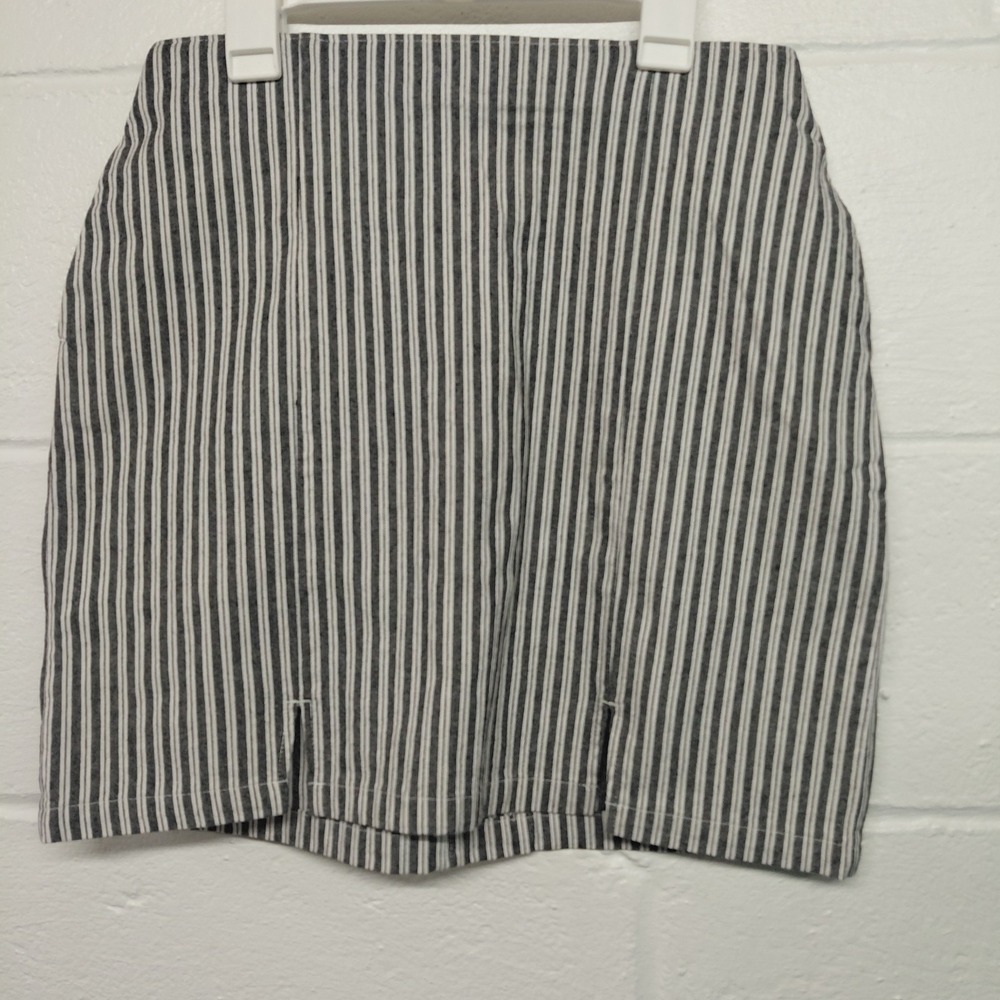 Hollister Mini Skirt S Ultra High Rise Vertical Stripe Stretch Preppy Schoolgirl